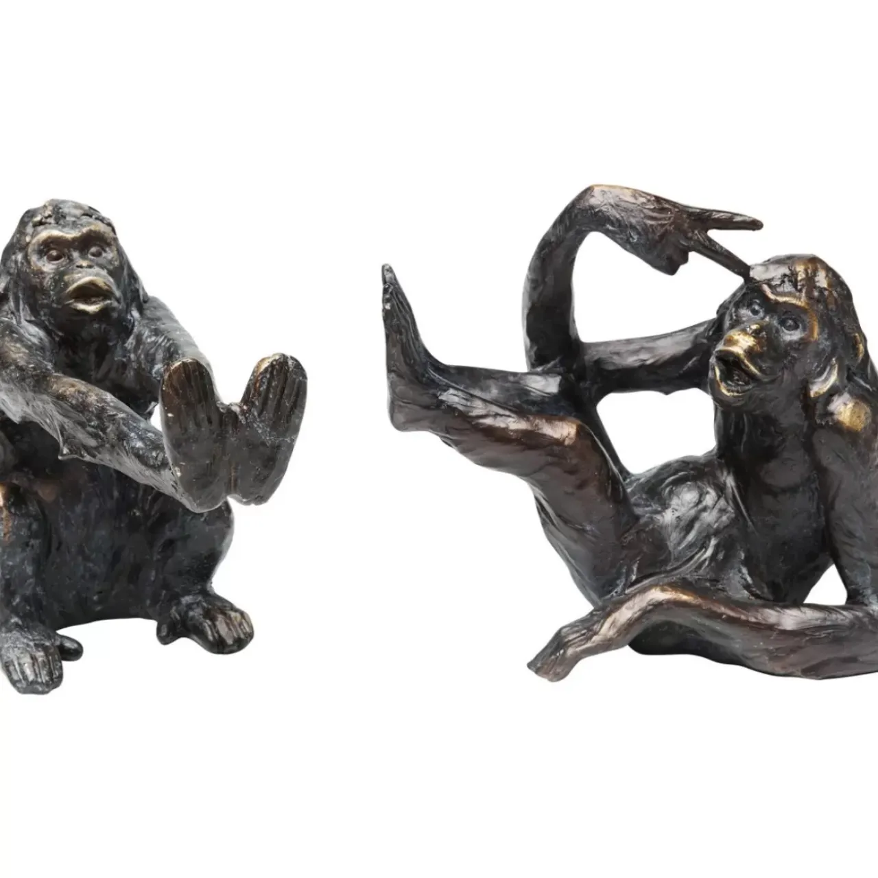 KARE Design Deko & Geschenkartikel-Buchstutze Monkey (2/Set)