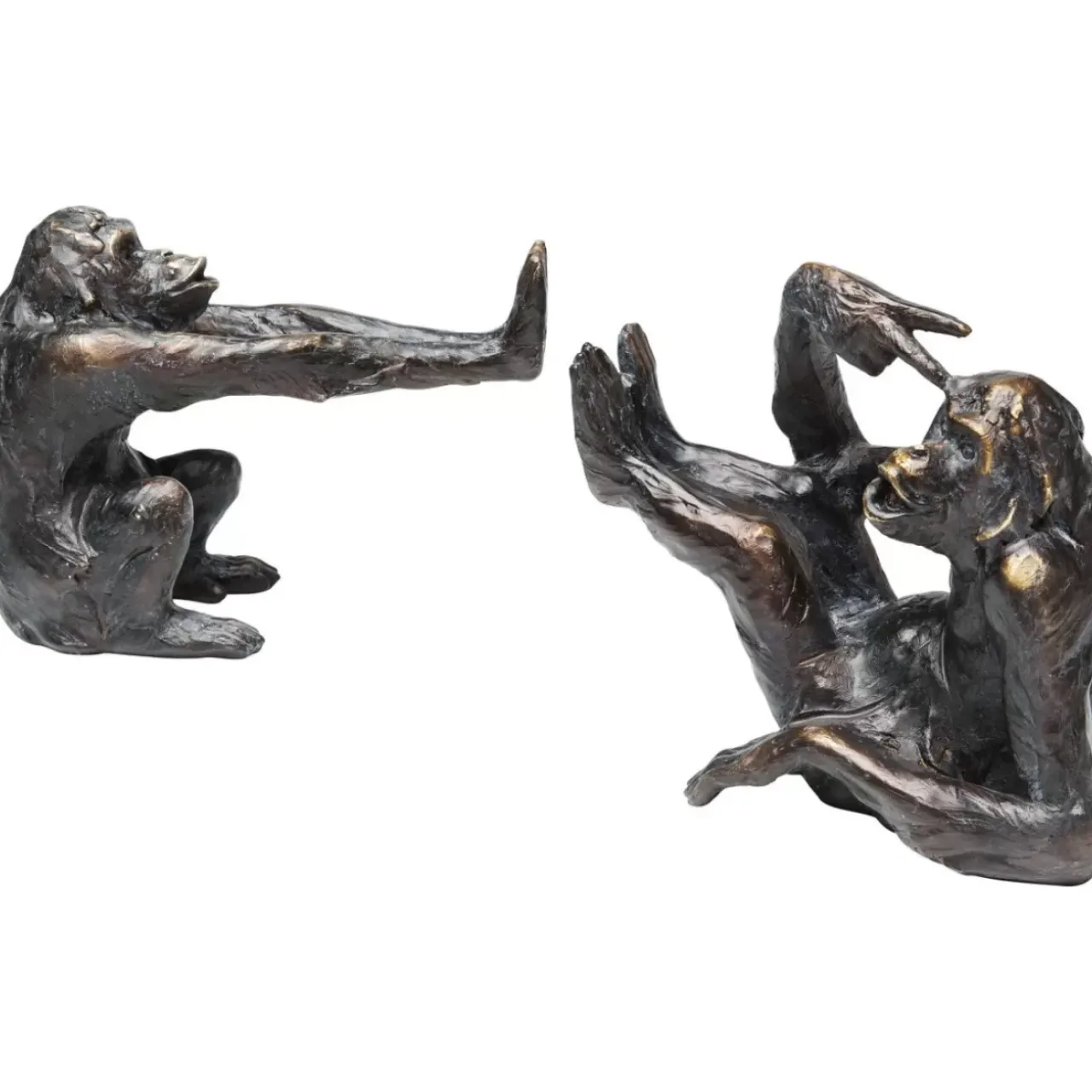 KARE Design Deko & Geschenkartikel-Buchstutze Monkey (2/Set)