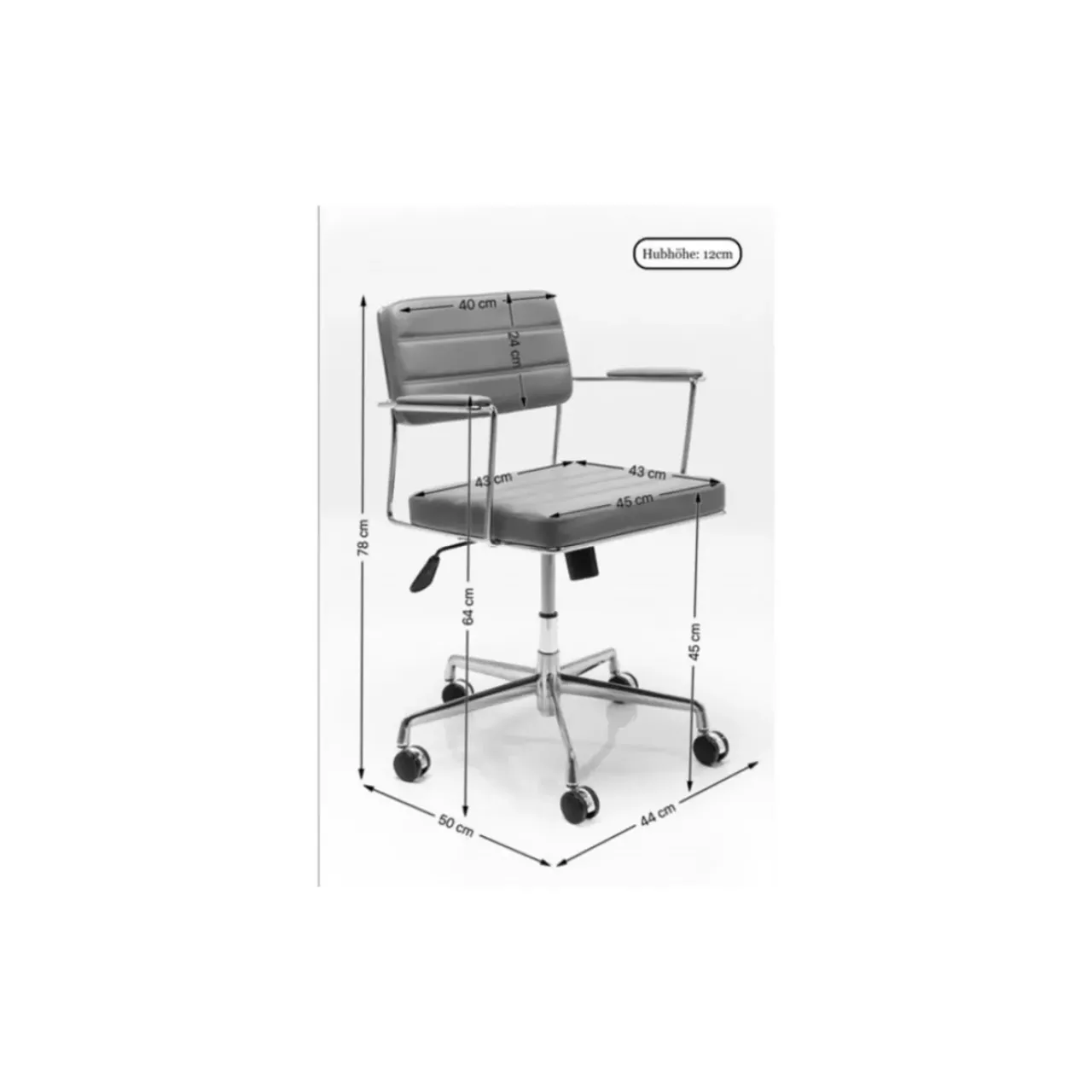 KARE Design Stühle-Burodrehstuhl Dottore Braun