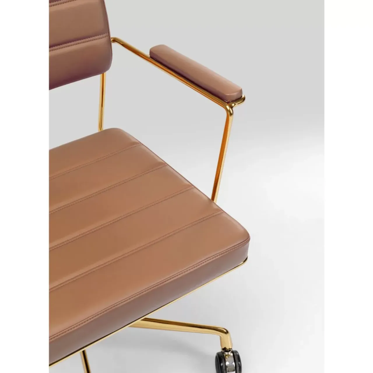 KARE Design Stühle-Burodrehstuhl Dottore Braun