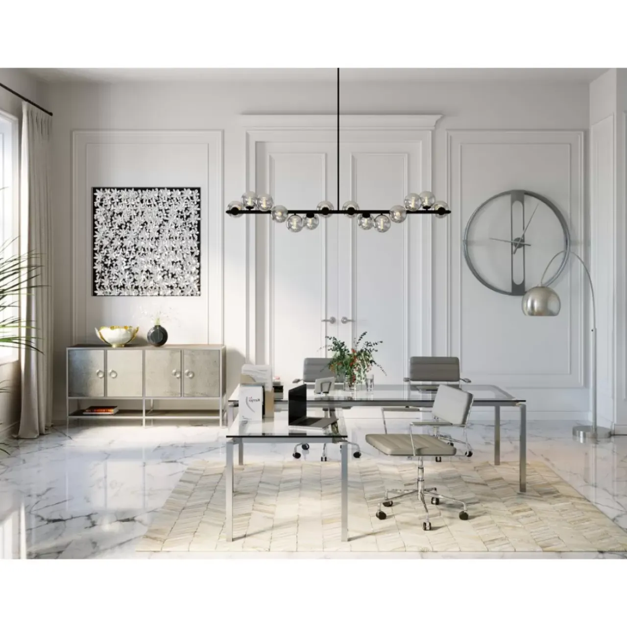 KARE Design Stühle-Burodrehstuhl Dottore Grey