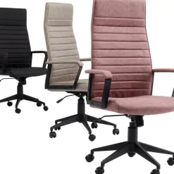 KARE Design Stühle-Burodrehstuhl Labora High Pebble