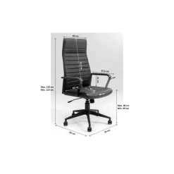 KARE Design Stühle-Burodrehstuhl Labora High Pebble