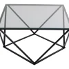 KARE Design Tische-Couchtisch Cristallo Schwarz 80X80Cm