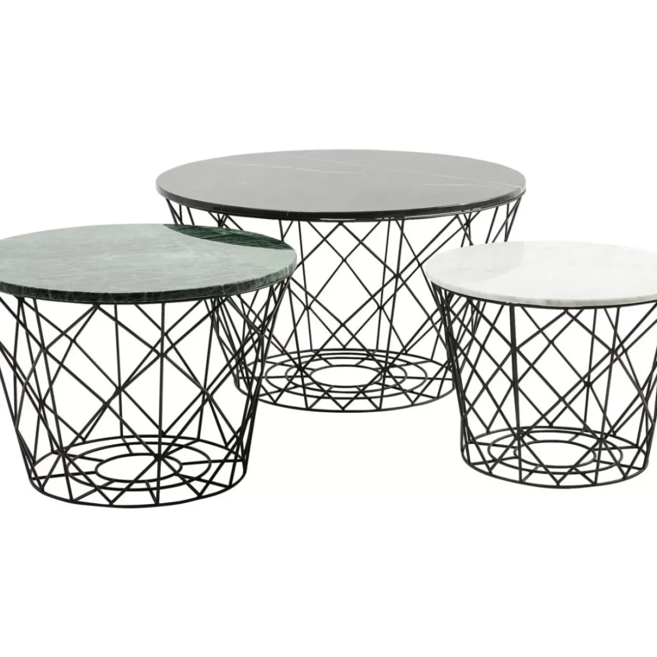 KARE Design Tische-Couchtisch East Coast Rund (3/Set)