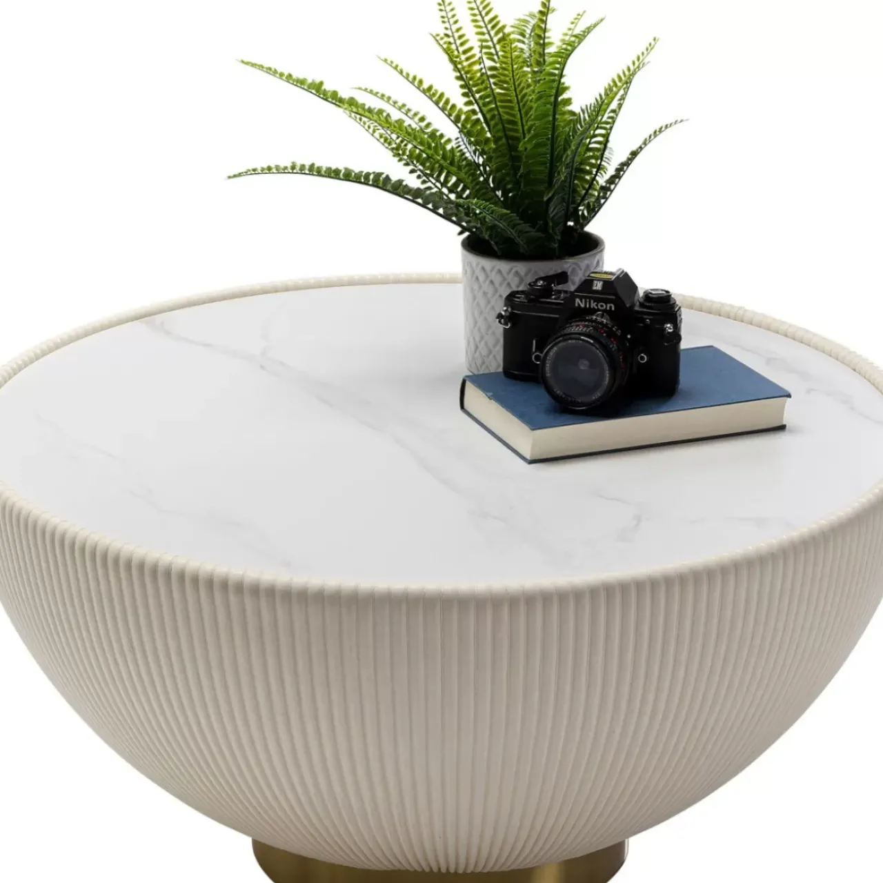 KARE Design Tische-Couchtisch Endless Vegas Weis O71Cm