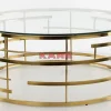 KARE Design Tische-Couchtisch Jupiter Gold O100Cm