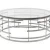 KARE Design Tische-Couchtisch Jupiter Silber O100Cm