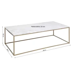 KARE Design Tische-Couchtisch Key West Gold 120X60