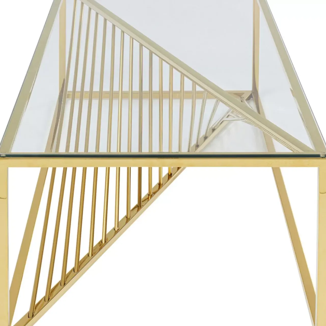 KARE Design Tische-Couchtisch Laser Gold 120X60