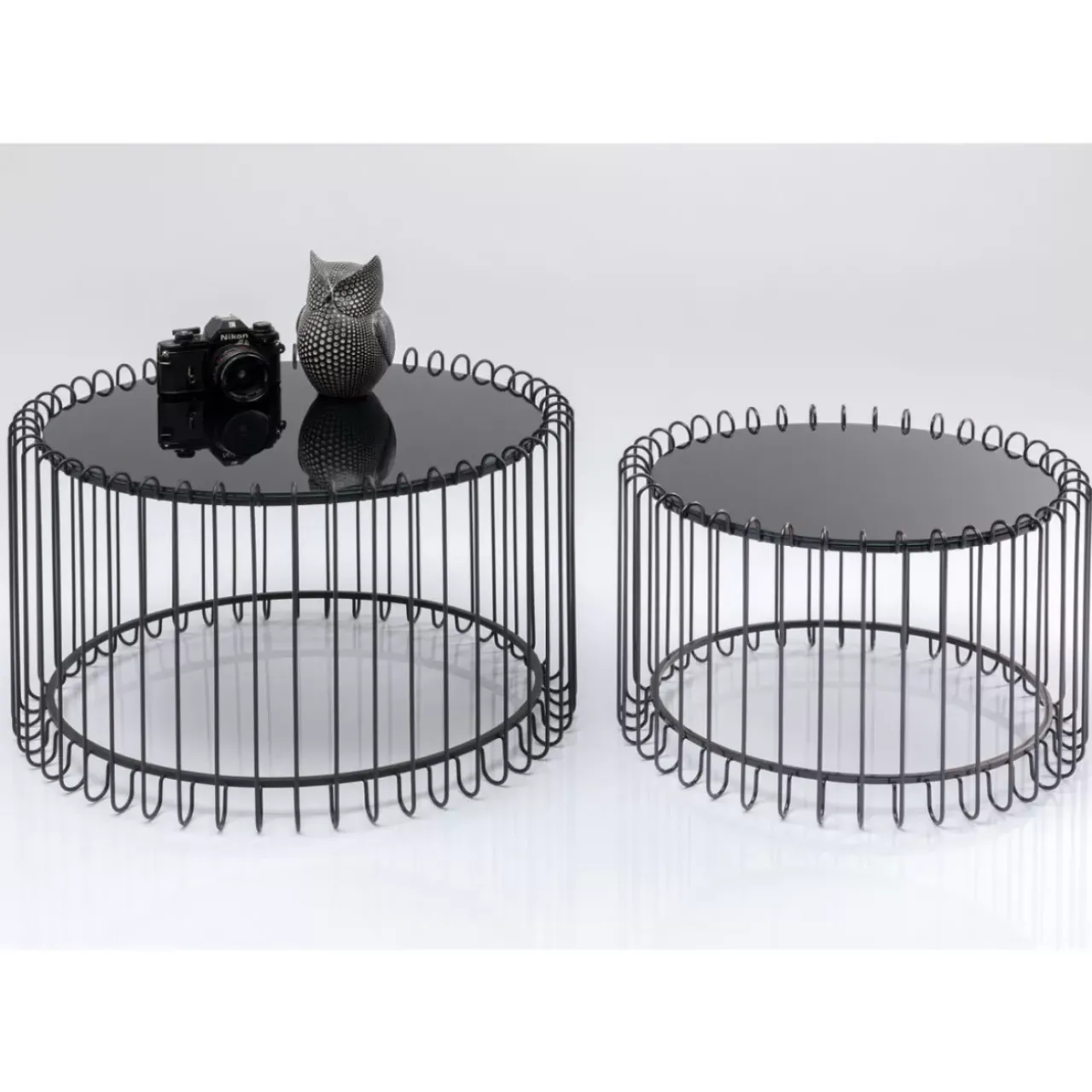 KARE Design Tische-Couchtisch Line Onyx (2/Set)