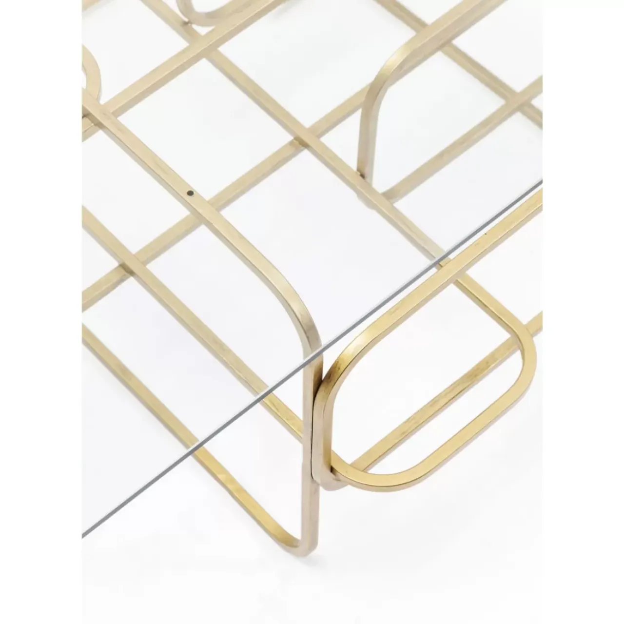 KARE Design Tische-Couchtisch Meander Gold 140X80Cm