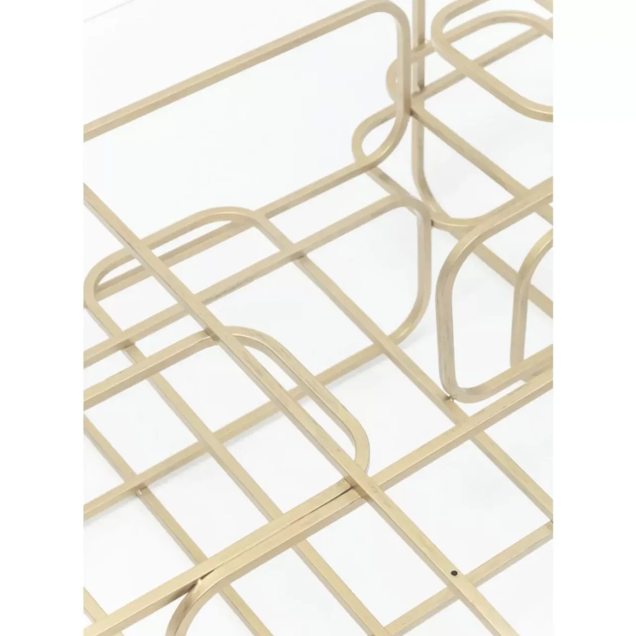 KARE Design Tische-Couchtisch Meander Gold 140X80Cm