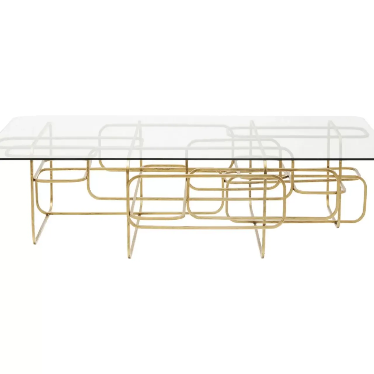 KARE Design Tische-Couchtisch Meander Gold 140X80Cm