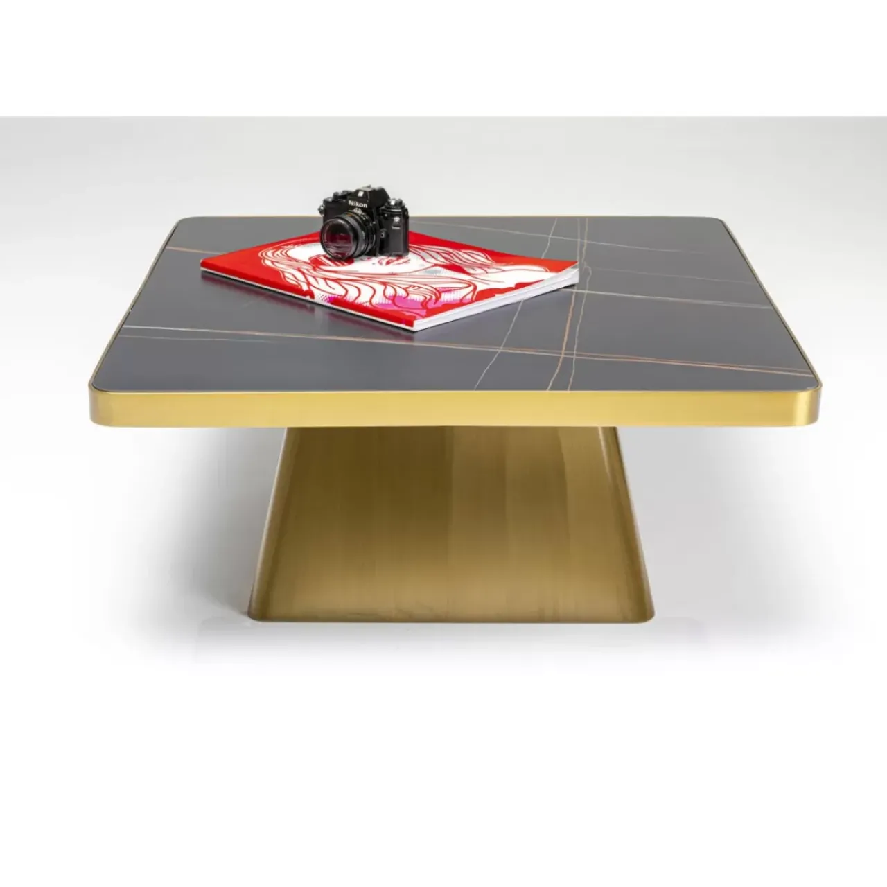 KARE Design Tische-Couchtisch Miler Gold 80X80Cm