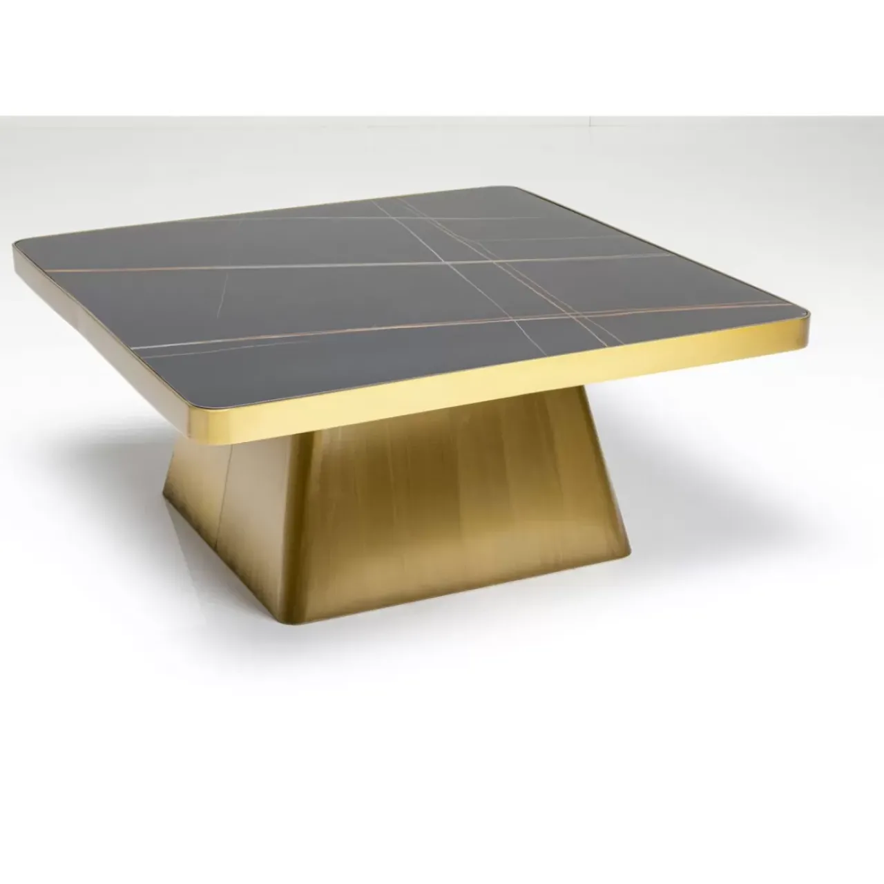 KARE Design Tische-Couchtisch Miler Gold 80X80Cm
