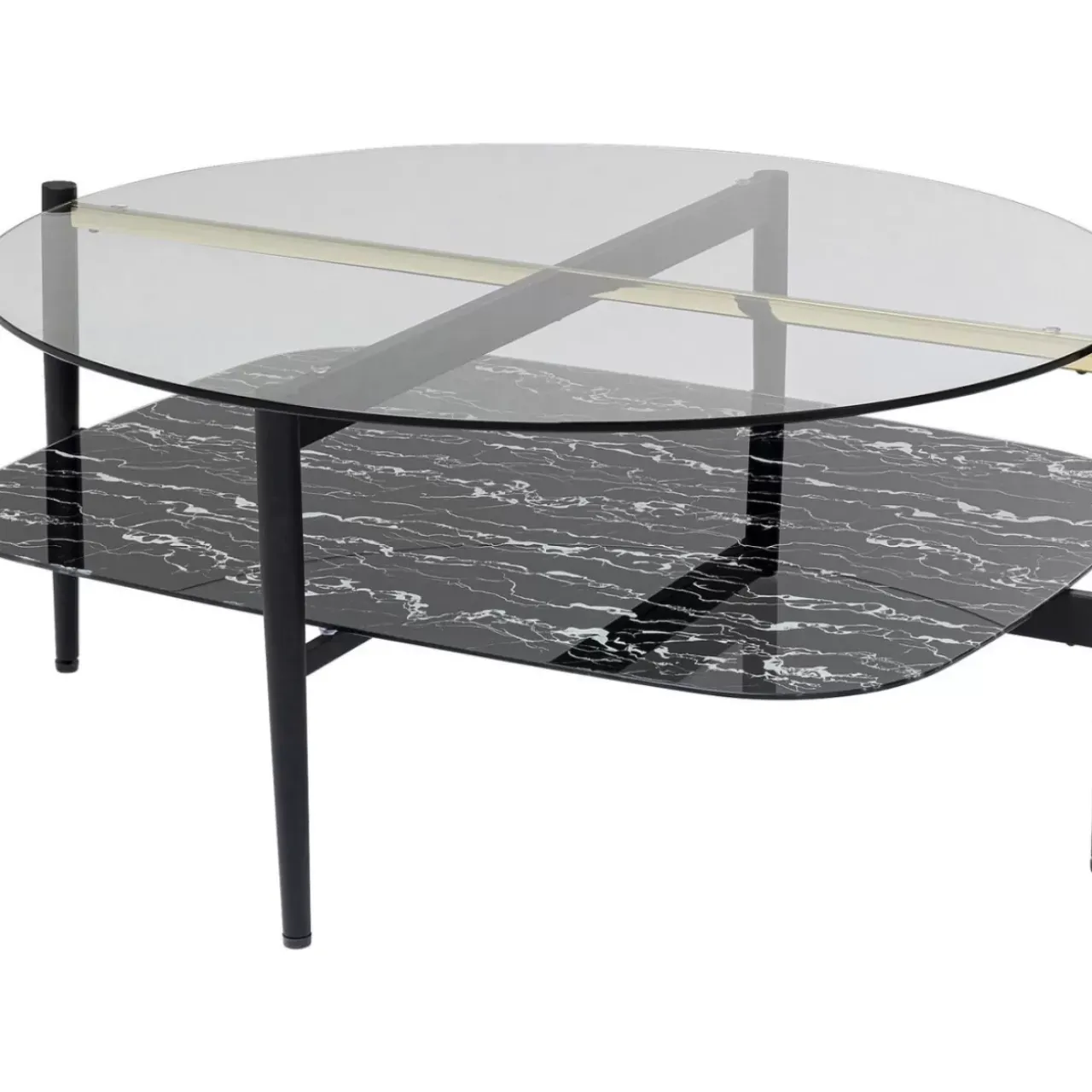 KARE Design Tische-Couchtisch Noblesse Oval 97X91