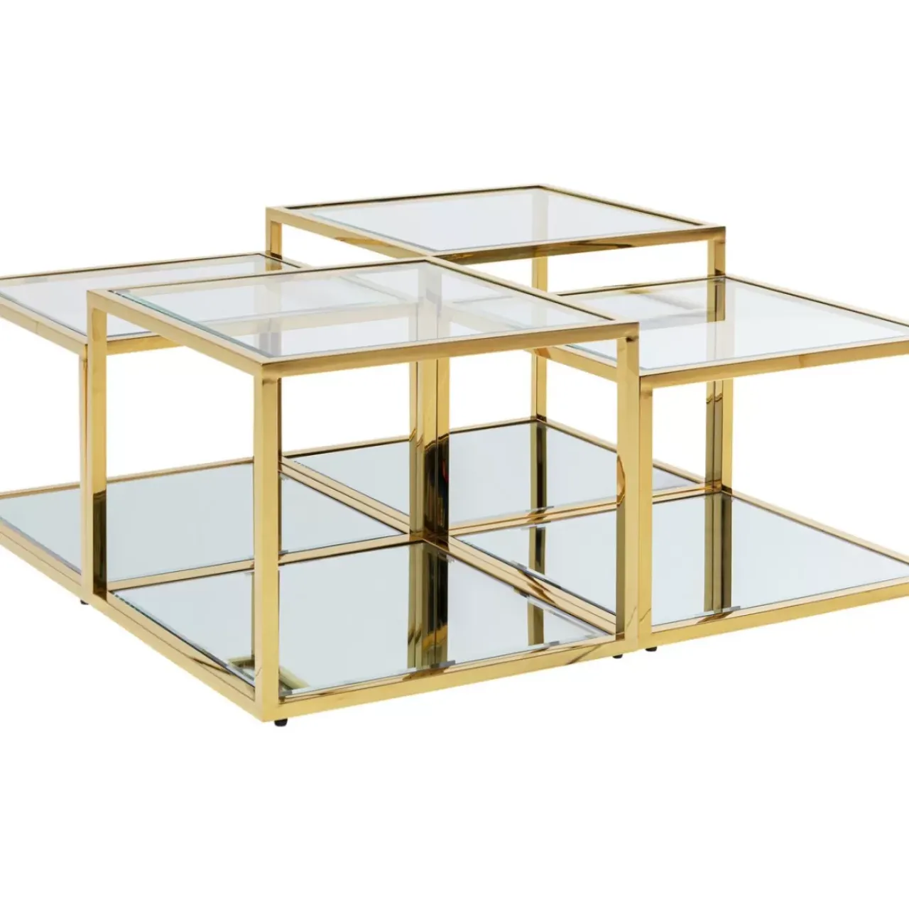 KARE Design Tische-Couchtisch Orion Gold (4/Set)