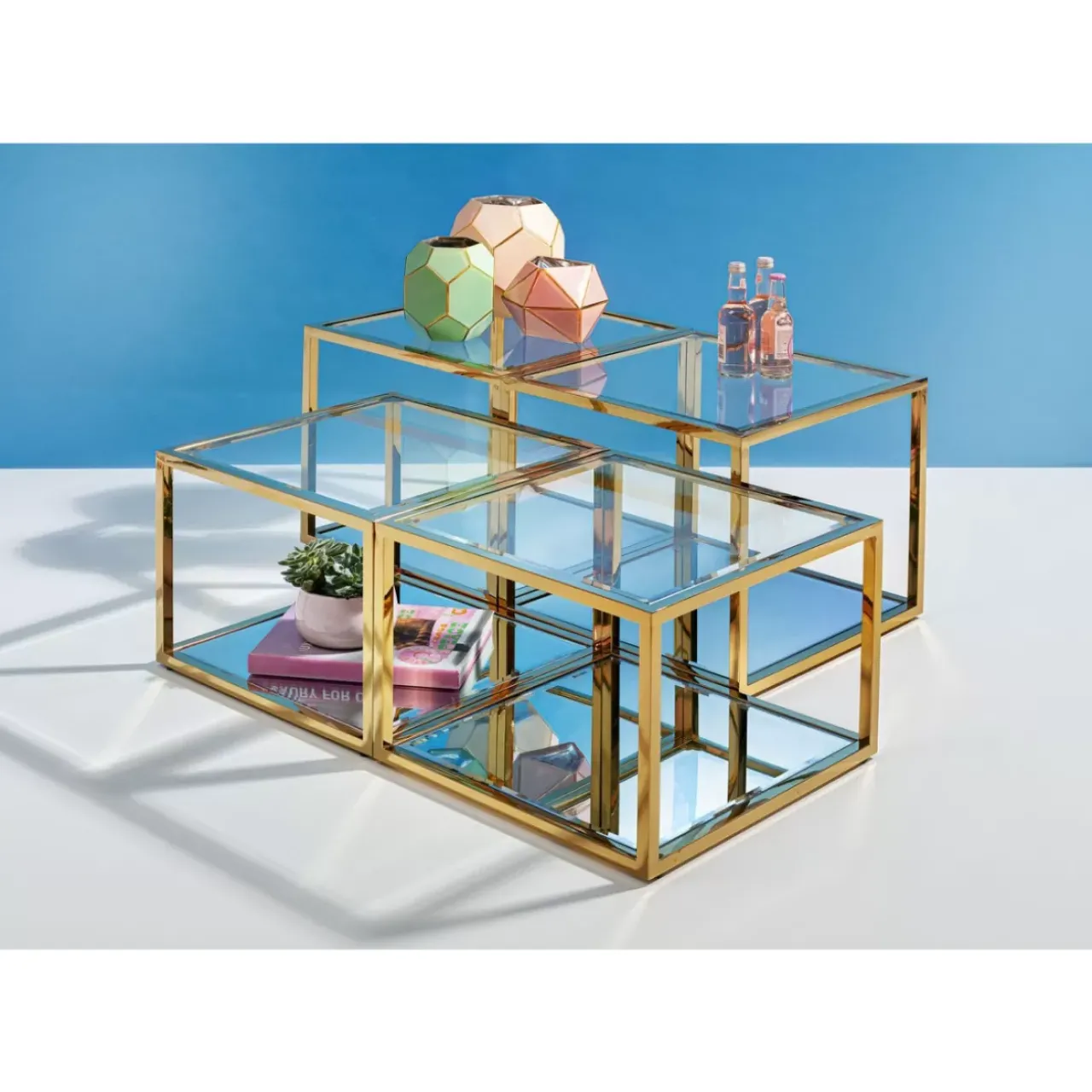 KARE Design Tische-Couchtisch Orion Gold (4/Set)