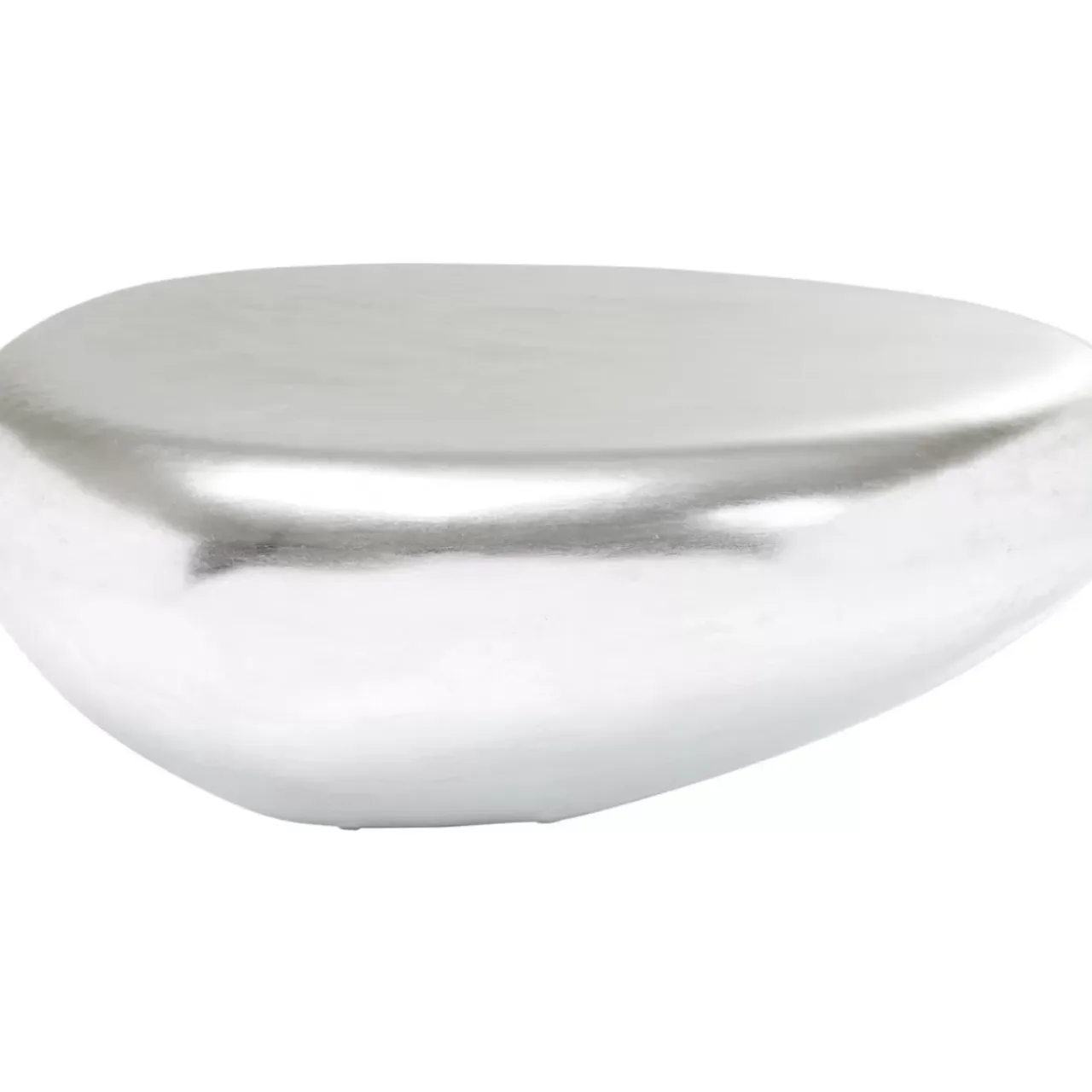 KARE Design Tische-Couchtisch Pebble Silber 122X96