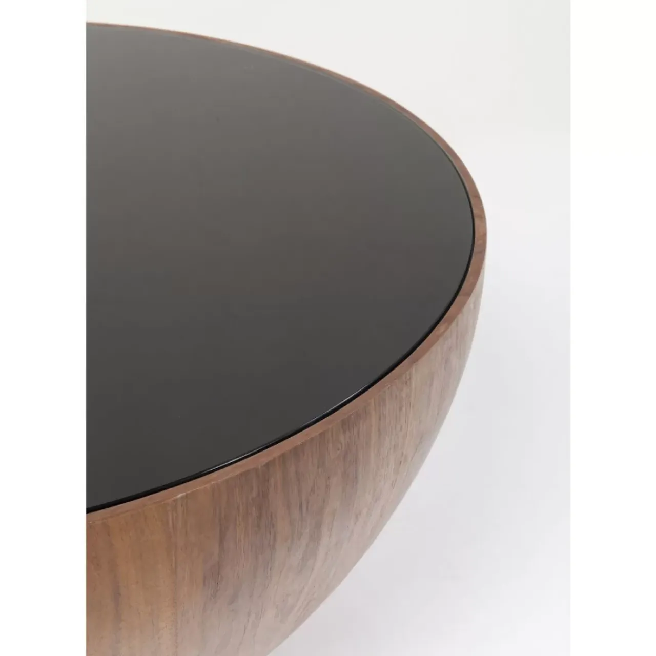 KARE Design Tische-Couchtisch Tear Drops Walnuss O80Cm