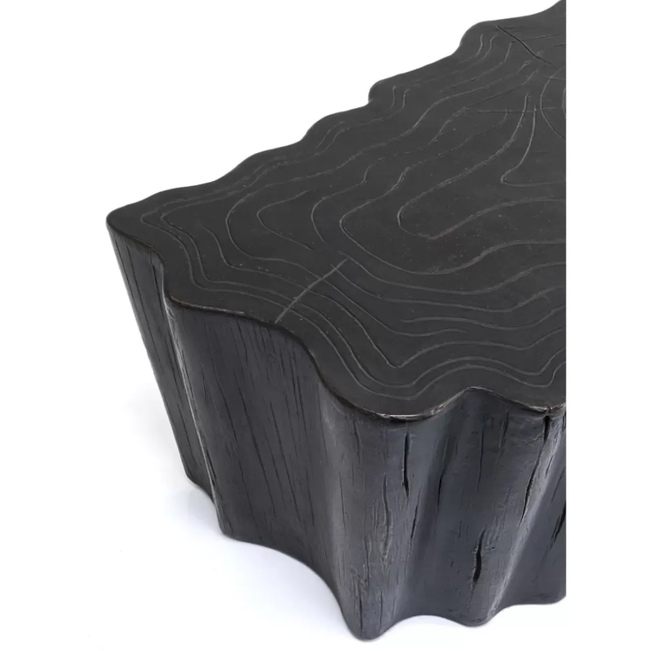 KARE Design Tische-Couchtisch Tree Stump Schwarz 119X68Cm