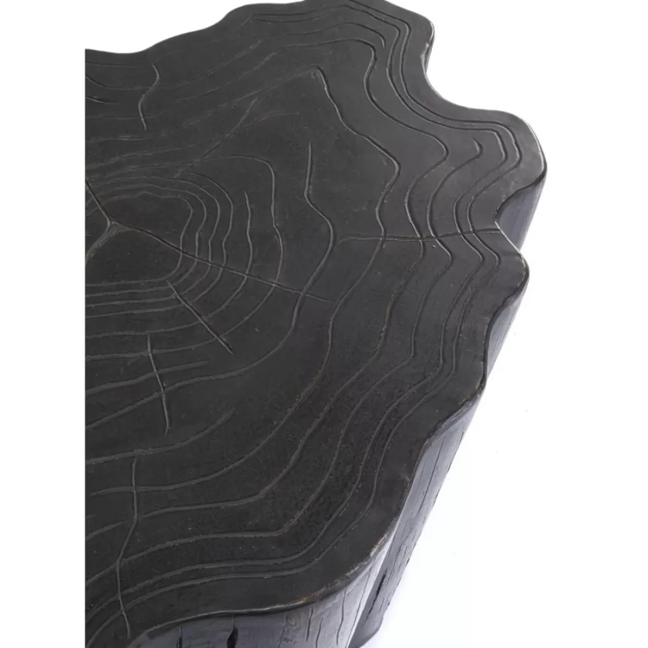 KARE Design Tische-Couchtisch Tree Stump Schwarz 119X68Cm