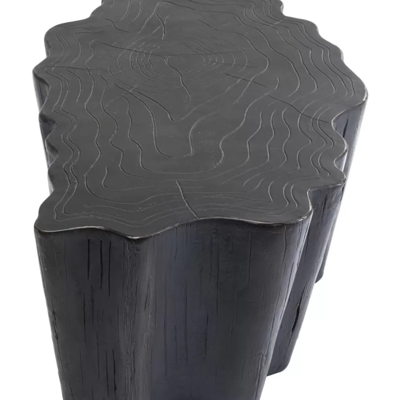 KARE Design Tische-Couchtisch Tree Stump Schwarz 119X68Cm