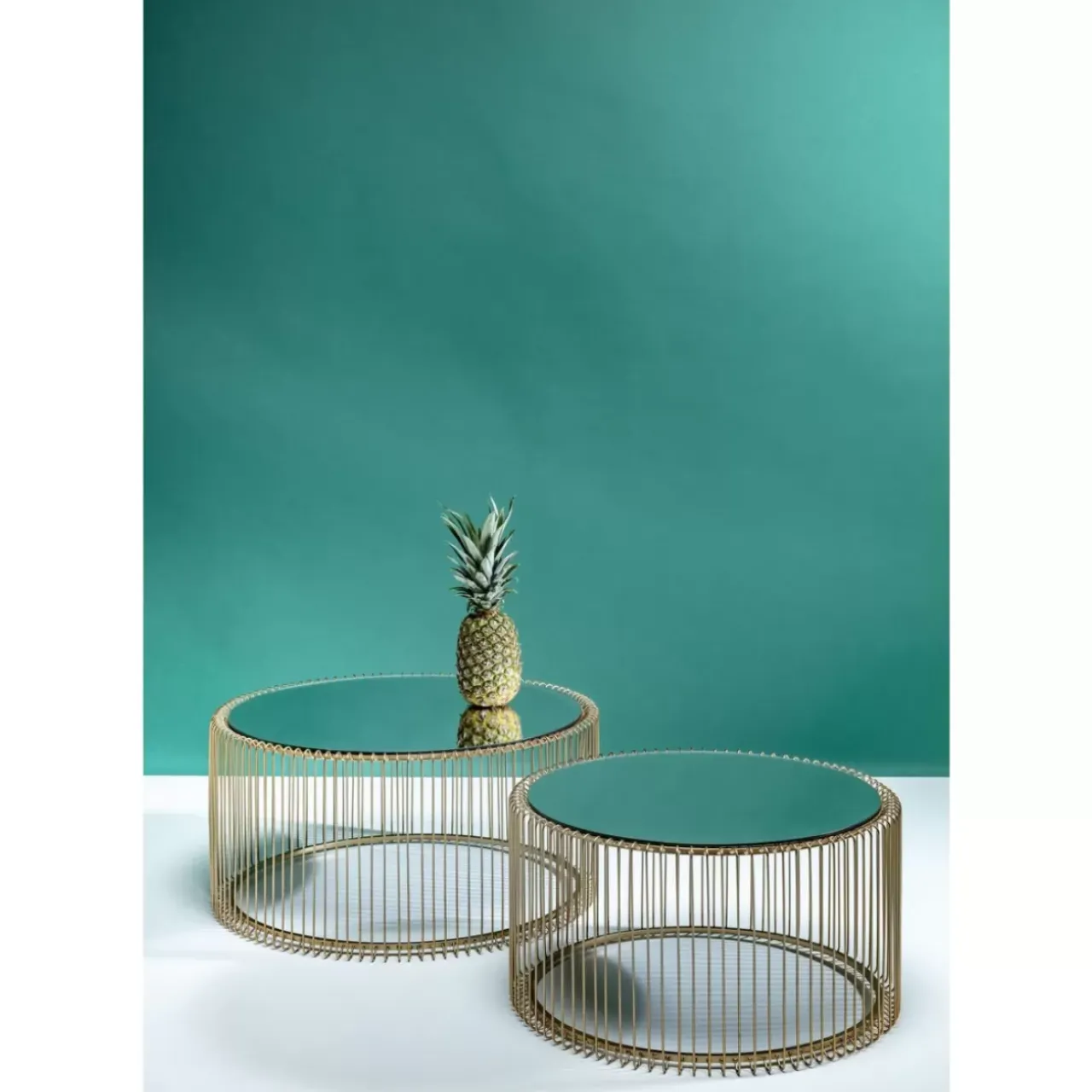 KARE Design Tische-Couchtisch Wire Messing (2/Set)