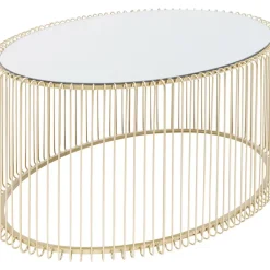 KARE Design Tische-Couchtisch Wire Uno Brass 60X90Cm