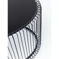 KARE Design Tische-Couchtisch Wire Uno Schwarz 60X90Cm