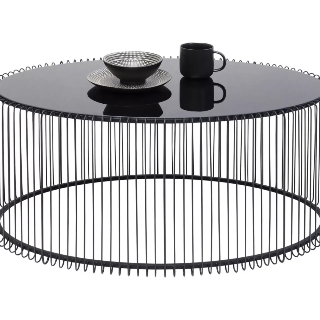 KARE Design Tische-Couchtisch Wire Uno Schwarz 60X90Cm
