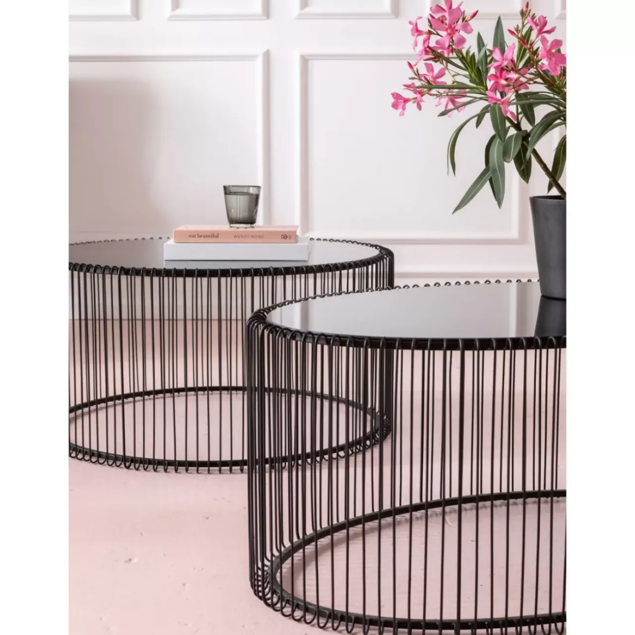 KARE Design Tische-Couchtisch Wire Uno Schwarz 60X90Cm
