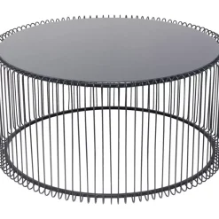 KARE Design Tische-Couchtisch Wire Uno Schwarz O80Cm