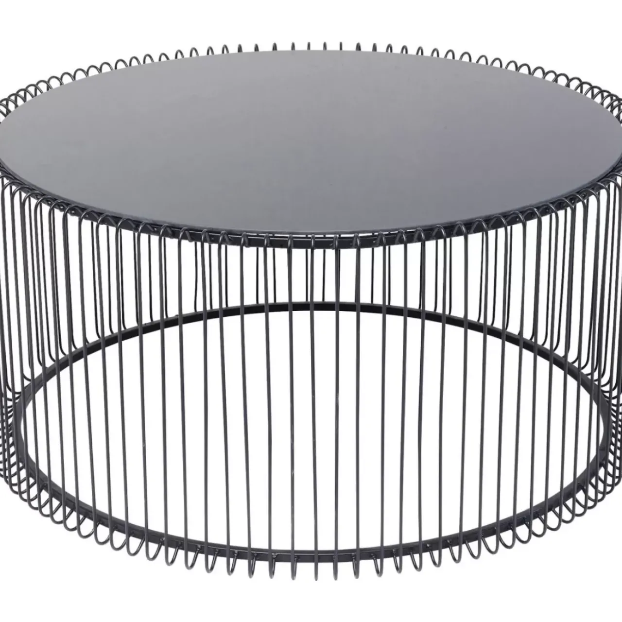 KARE Design Tische-Couchtisch Wire Uno Schwarz O80Cm
