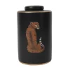 KARE Design Vasen-Deckelvase Leopard