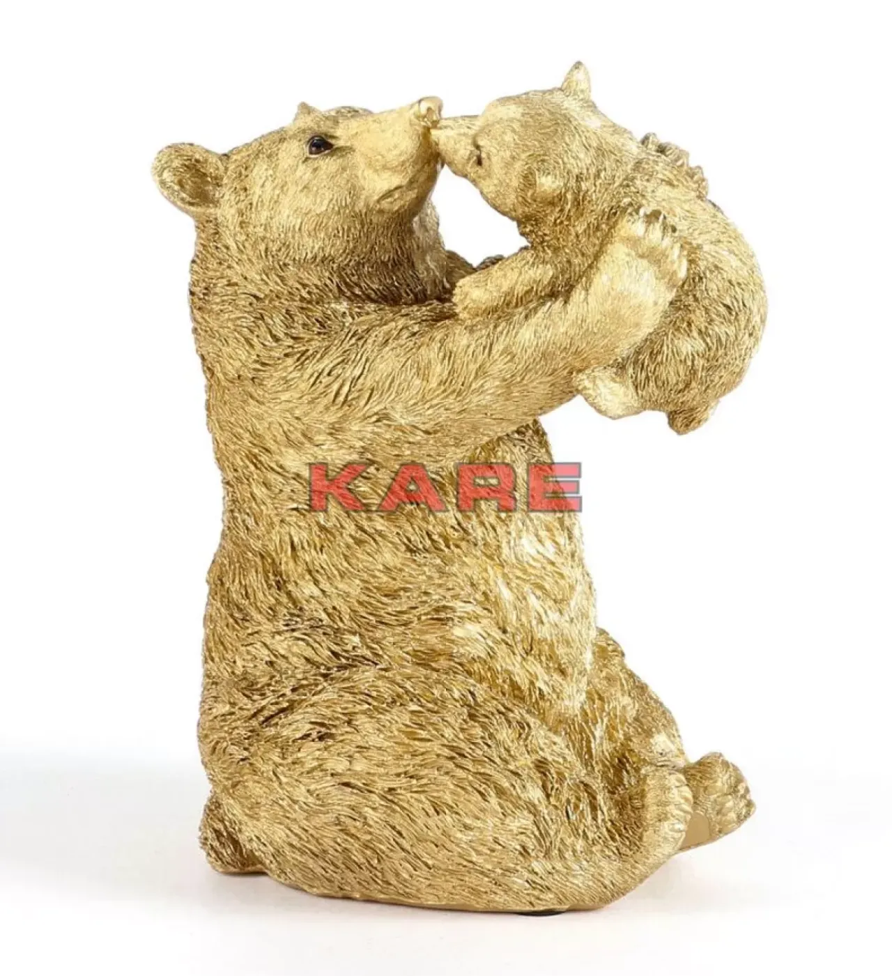 KARE Design Deko & Geschenkartikel-Deko Figur Bear Lucky Mom Gold 27Cm