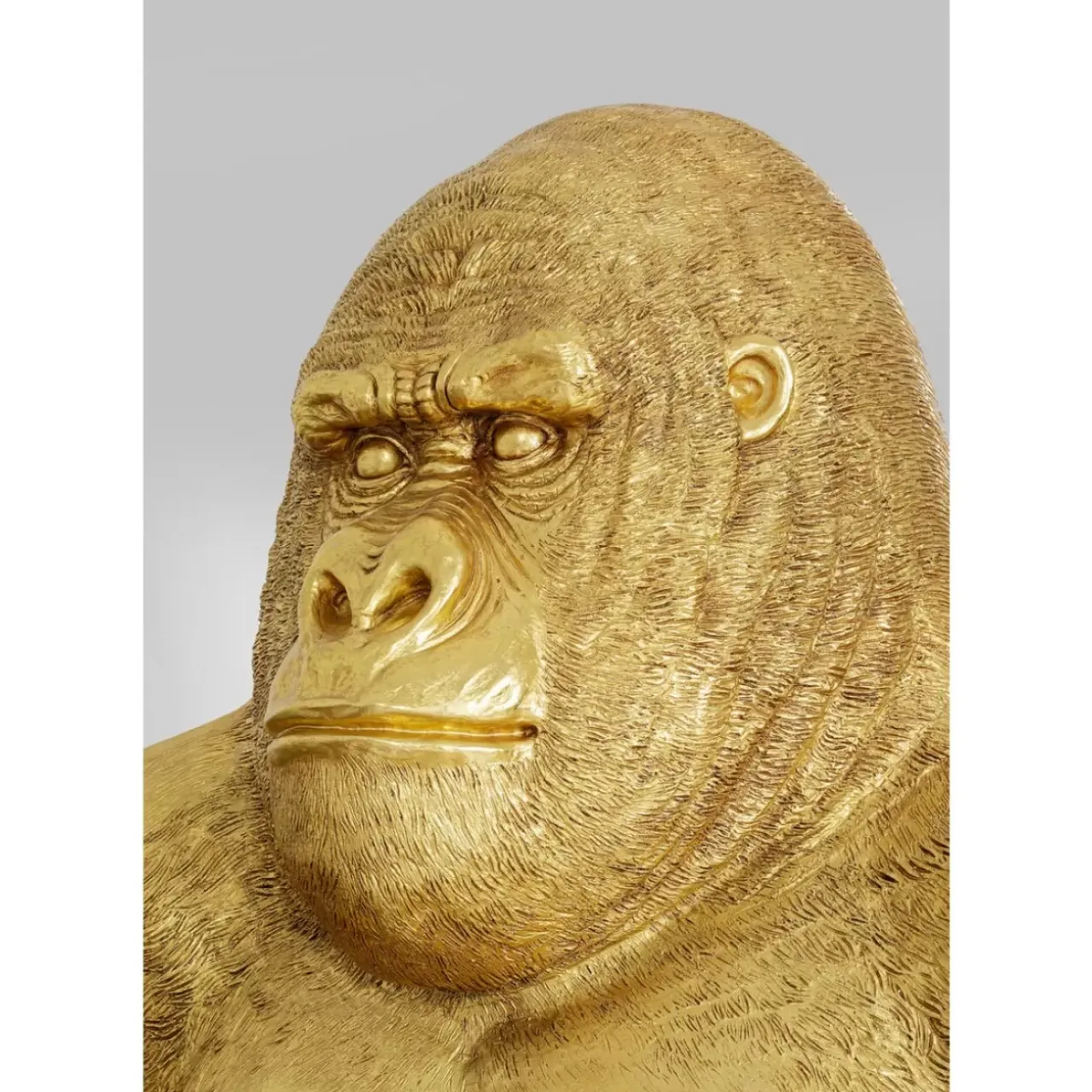 KARE Design Deko & Geschenkartikel-Deko Figur Gorilla Gold Xl 180