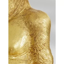 KARE Design Deko & Geschenkartikel-Deko Figur Gorilla Gold Xl 180