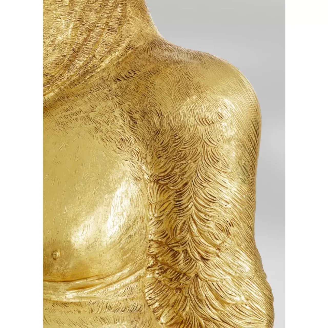 KARE Design Deko & Geschenkartikel-Deko Figur Gorilla Gold Xl 180