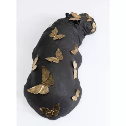 KARE Design Deko & Geschenkartikel-Deko Figur Hippo Butterflies 35Cm