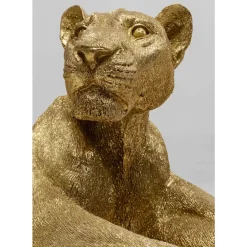 KARE Design Deko & Geschenkartikel-Deko Figur Lion Gold 80Cm