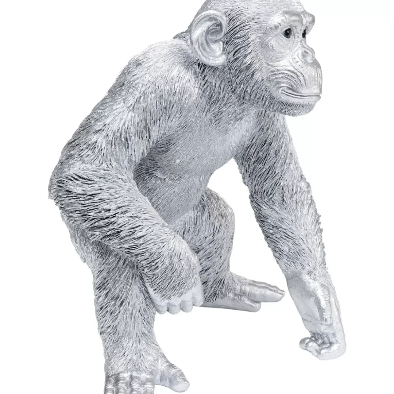 KARE Design Deko & Geschenkartikel-Deko Figur Playing Ape Silber 50