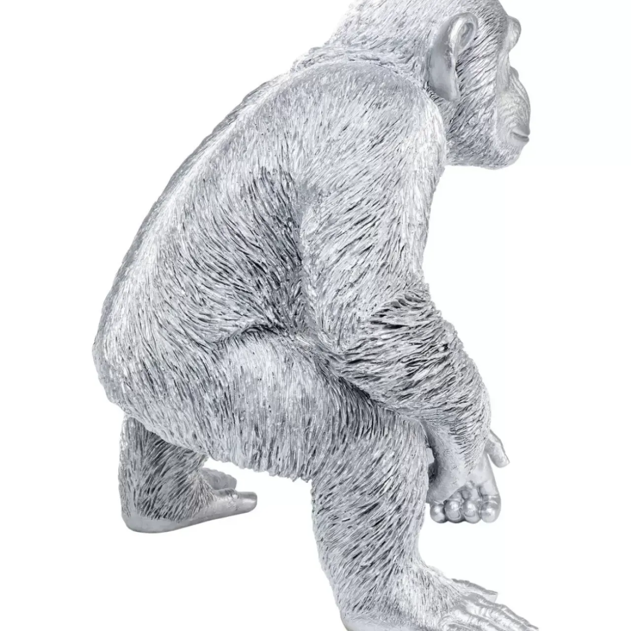 KARE Design Deko & Geschenkartikel-Deko Figur Playing Ape Silber 50