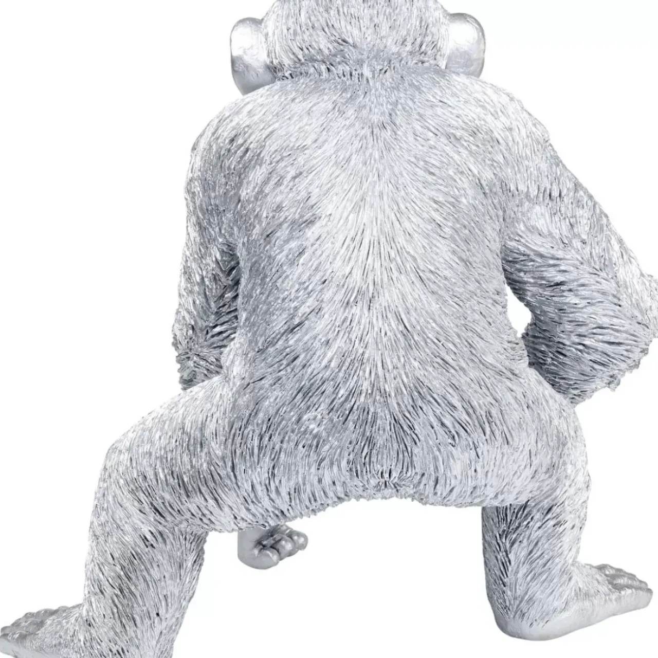 KARE Design Deko & Geschenkartikel-Deko Figur Playing Ape Silber 50