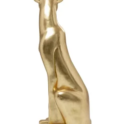 KARE Design Deko & Geschenkartikel-Deko Figur Sitting Leopard Gold 150Cm