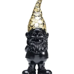 KARE Design Deko & Geschenkartikel-Deko Figur Zwerg Standing Schwarz Gold 61Cm