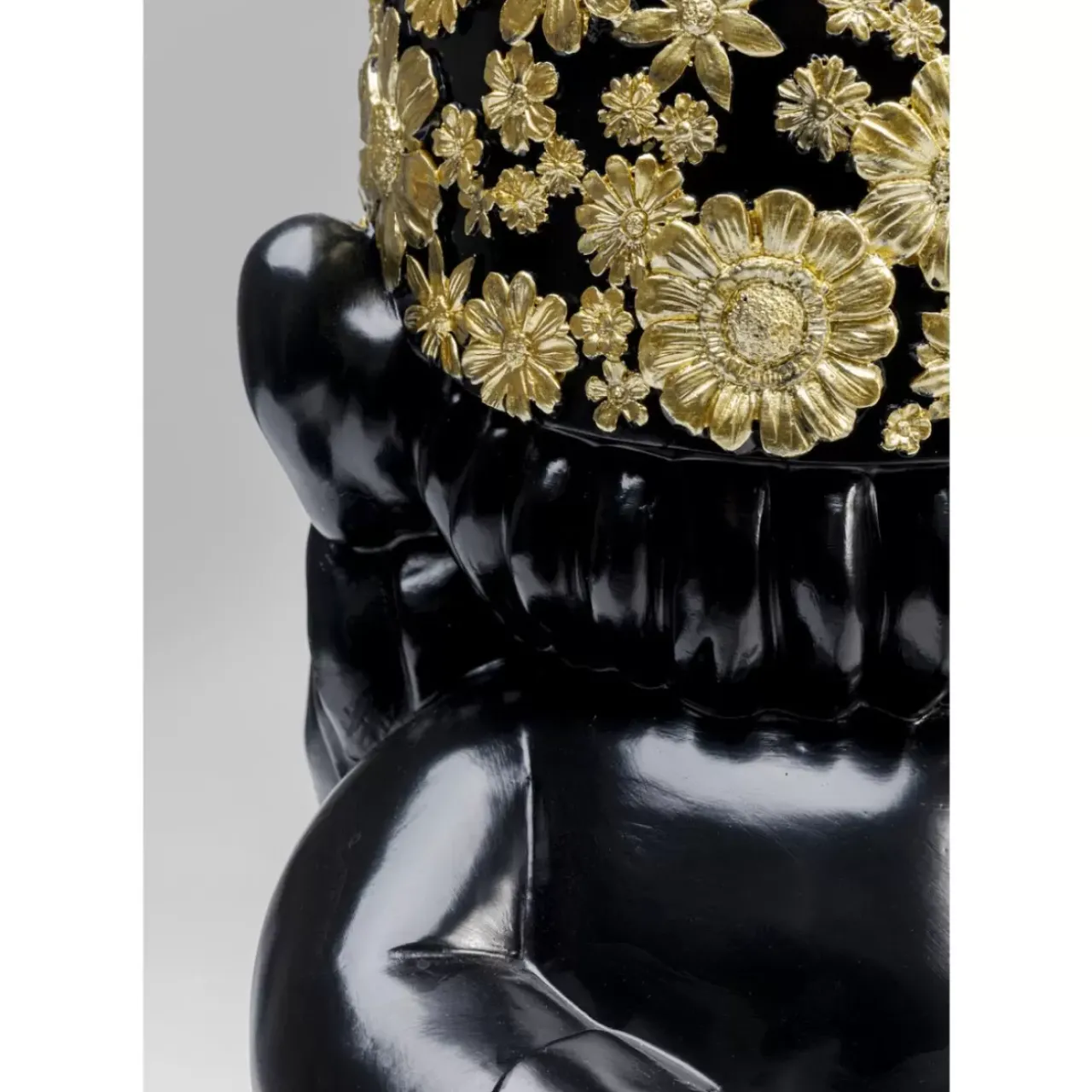 KARE Design Deko & Geschenkartikel-Deko Figur Zwerg Standing Schwarz Gold 61Cm