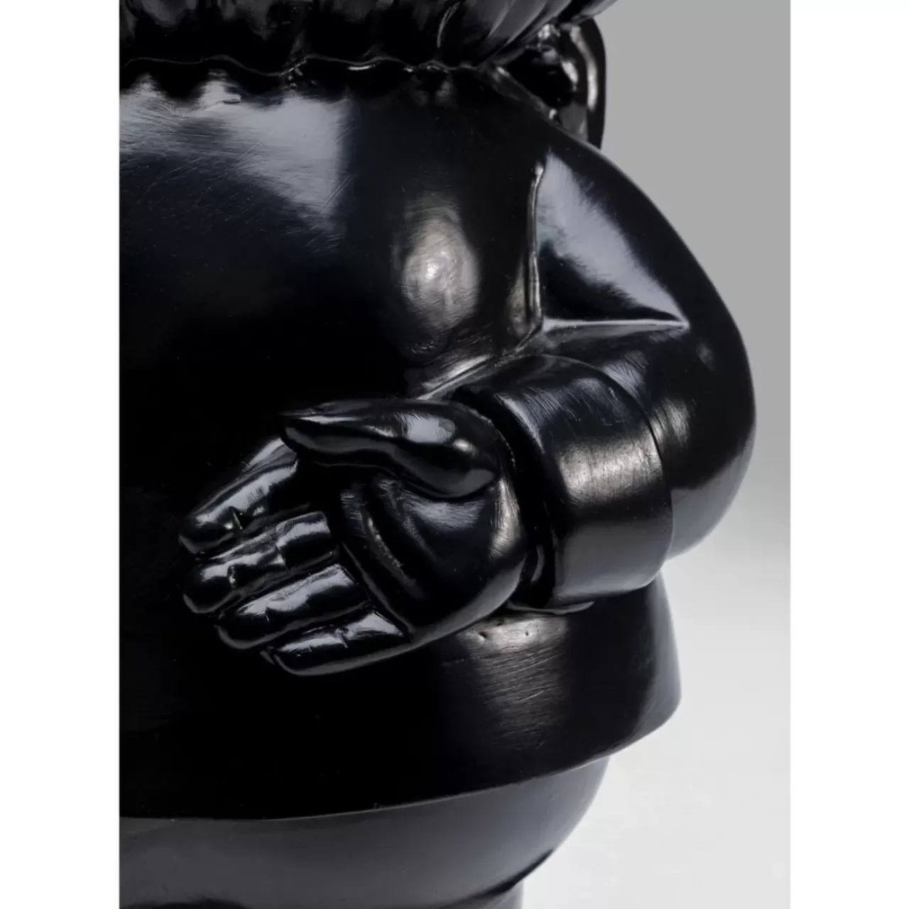 KARE Design Deko & Geschenkartikel-Deko Figur Zwerg Standing Schwarz Gold 46Cm