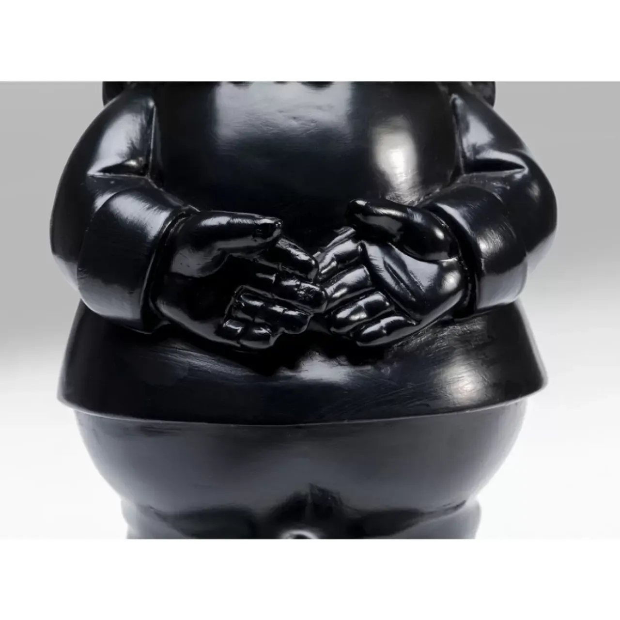 KARE Design Deko & Geschenkartikel-Deko Figur Zwerg Standing Schwarz Gold 30Cm